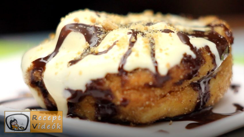 Churros muffin vanília fagyival