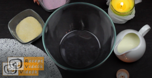 Halloweeni süti recept (zselégiliszta csokiföldben) 1. lépés