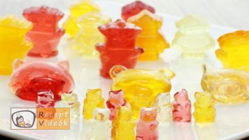 Házi gumicukor recept, házi gumicukor elkészítése - Recept Videók