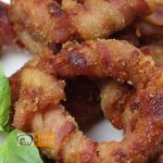 Baconbe tekert hagymakarikák recept, baconbe tekert hagymakarikák elkészítése - Recept Videók
