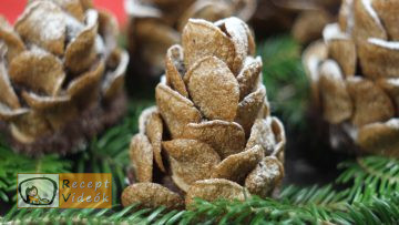 Karácsonyi diy kreatív recept ötletek, asztaldíszek (Havas tobozok) - Recept Videók