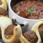 Tűzdelt húsgombócok recept elkészítése - Recept Videók