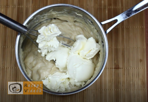 Karamellás babapiskótás szelet recept, karamellás babapiskótás szelet elkészítése 4. lépés