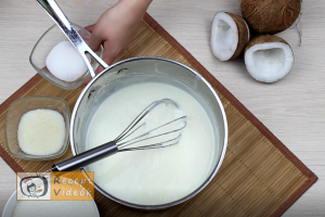 Kókuszbundás kekszszalámi recept, kókuszbundás kekszszalámi elkészítése 5. lépés