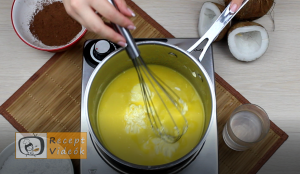 Kókuszbundás kekszszalámi recept, kókuszbundás kekszszalámi elkészítése 7. lépés