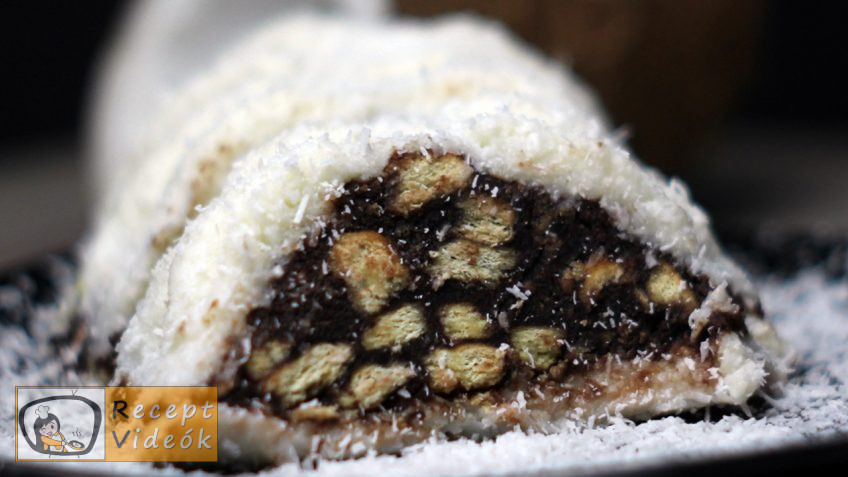 Kókuszbundás kekszszalámi