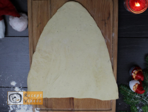 Karácsonyi diy kreatív recept ötletek, asztaldíszek - Mikulás szakáll 1. lépés