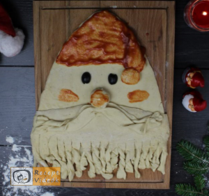 Karácsonyi diy kreatív recept ötletek, asztaldíszek - Mikulás szakáll 5. lépés