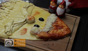 Karácsonyi diy kreatív recept ötletek, asztaldíszek - Mikulás szakáll 7. lépés