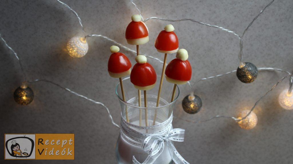 Karácsonyi diy kreatív recept ötletek, asztaldíszek - Mikulás sapka - Recept Videók