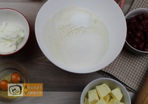 Meggyes pite recept, meggyes pite elkészítése 1. lépés