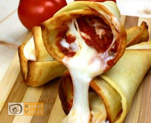 Pizza tölcsér recept, pizza tölcsér elkészítése - Recept Videók