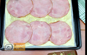 Sonkás-sajtos lepény recept, sonkás-sajtos lepény elkészítése 2. lépés