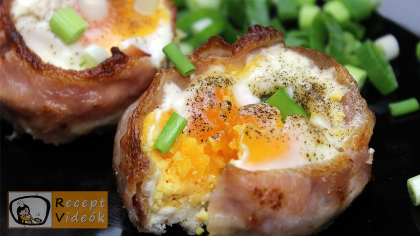 Sajtos-baconös tojásmuffin