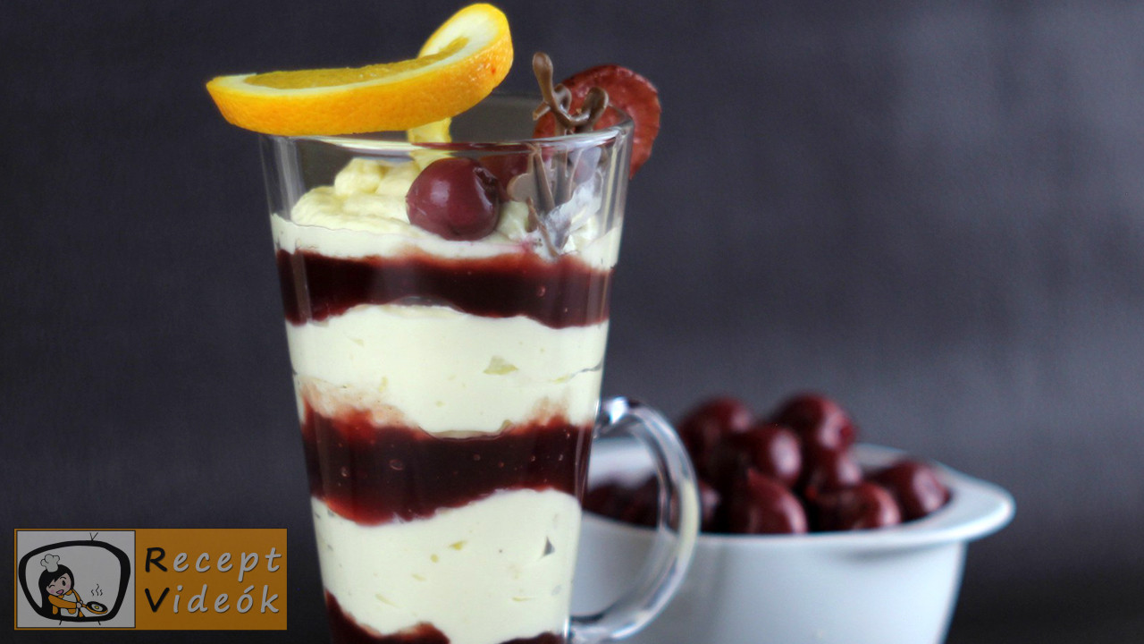 Vaníliás-meggyes pohárkrém recept elkészítése - Recept Videók Vaníliás-meggyes pohárkrém recept elkészítése - Recept Videók