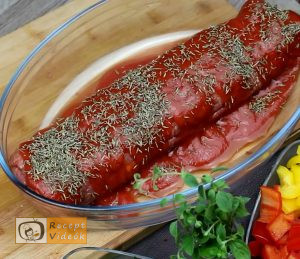 Húsos-makaróni tekercs recept, húsos-makaróni tekercs elkészítése 5. lépés