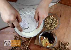 Gyümölcskenyér recept, gyümölcskenyér elkészítése 6. lépés