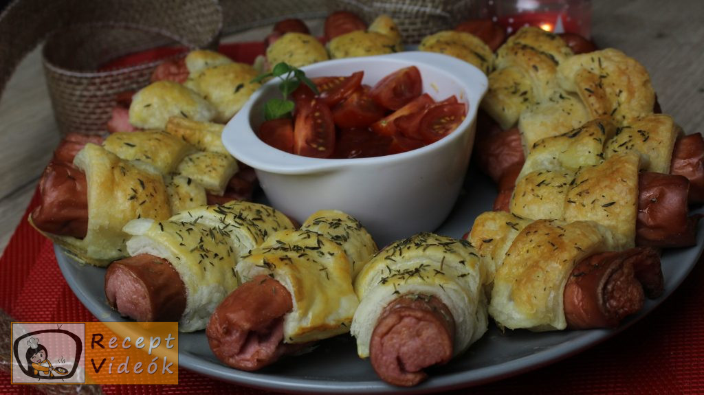 Virsli koszorú recept, virsli koszorú elkészítése - Recept Videók