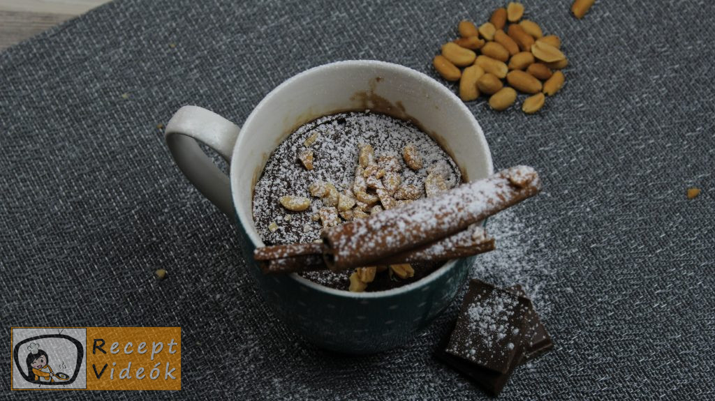  mogyorókrémes bögrés süti recept elkészítése - Recept Videók