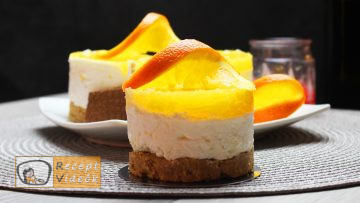 Narancsos-túrós minitorta recept elkészítése - Recept Videók
