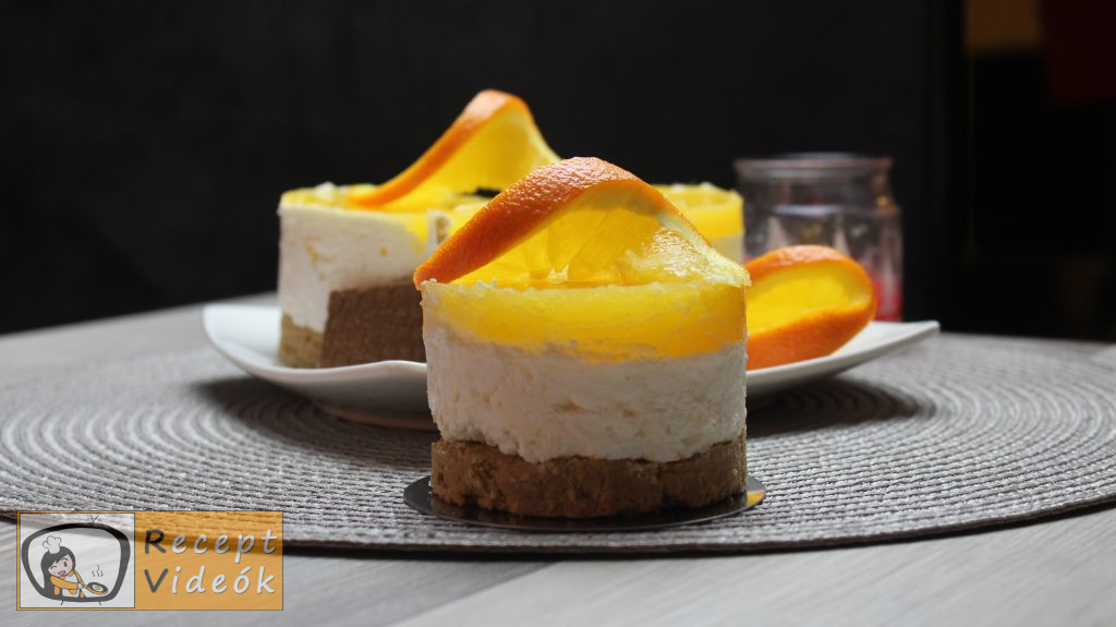 Narancsos-túrós minitorta recept elkészítése - Recept Videók