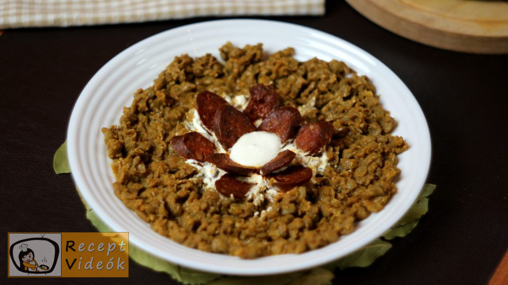 Lencsefőzelék recept, lencsefőzelék elkészítése - Recept Videók