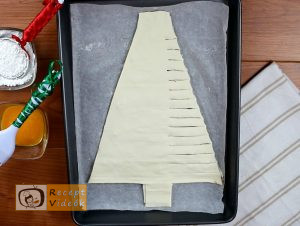 Karácsonyi diy kreatív recept ötletek - Mogyorókrémes karácsonyfa 4. lépés