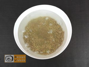 Lencsefőzelék recept, lencsefőzelék elkészítése 1. lépés