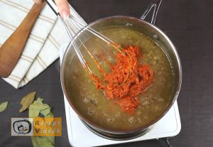 Lencsefőzelék recept, lencsefőzelék elkészítése 5. lépés