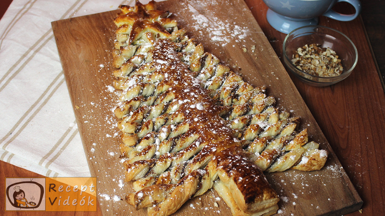 Karácsonyi diy kreatív recept ötletek - Mogyorókrémes karácsonyfa - Recept Videók