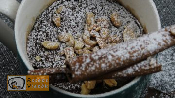 mogyorókrémes bögrés süti recept elkészítése - Recept Videók