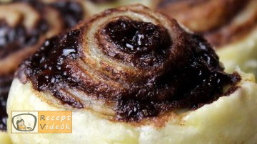 Kakaós csiga recept, kakaós csiga elkészítése - Recept Videók