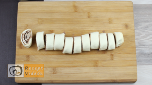 Kakaós csiga recept, kakaós csiga elkészítése 3. lépés