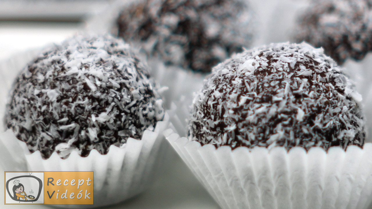 Kókuszgolyó recept, kókuszgolyó elkészítése - Recept Videók