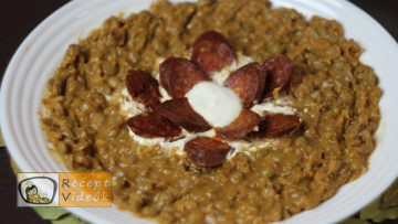 Lencsefőzelék recept, lencsefőzelék elkészítése - Recept Videók