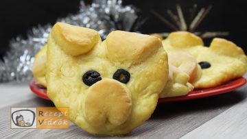 Szilveszteri diy kreatív recept ötletek, asztaldíszek - szilveszteri malac süti - Recept Videók
