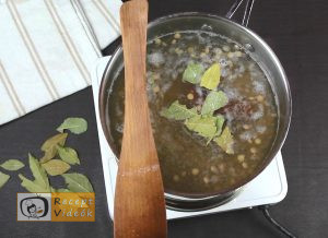 Lencsefőzelék recept, lencsefőzelék elkészítése 2. lépés