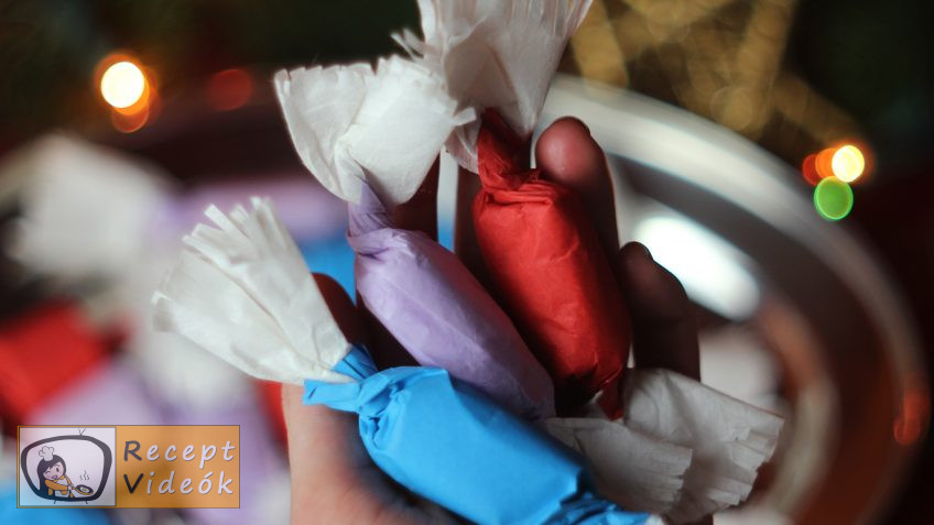 Gesztenyés, kókuszos, zselés szaloncukor