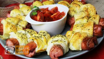 Virsli koszorú recept, virsli koszorú elkészítése - Recept Videók