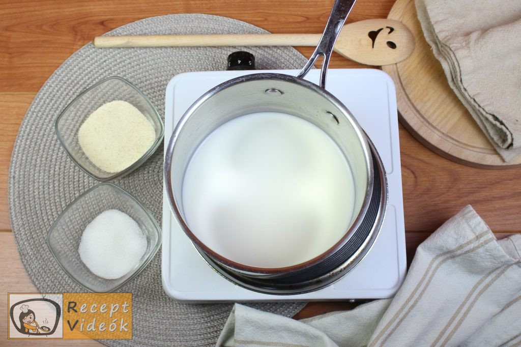 Tejbegríz (tejbedara) recept, tejbegríz (tejbedara) elkészítése 1. lépés