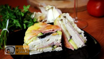 padlizsános csirketorta recept, padlizsános csirketorta elkészítése - Recept Videók