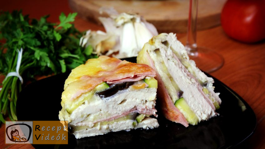 Padlizsános csirketorta