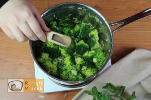 Brokkoli krémleves recept, brokkoli krémleves elkészítése 5. lépés