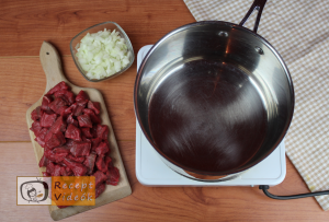 Gulyásleves recept, gulyásleves elkészítése 1. lépés