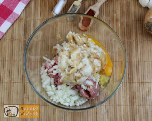 Fasírt recept, fasírt elkészítése 1. lépés