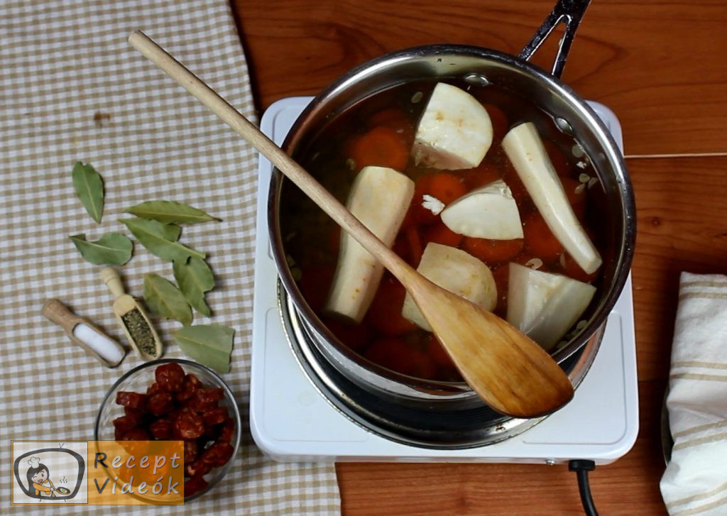 Lencseleves recept, lencseleves elkészítése 1. lépés