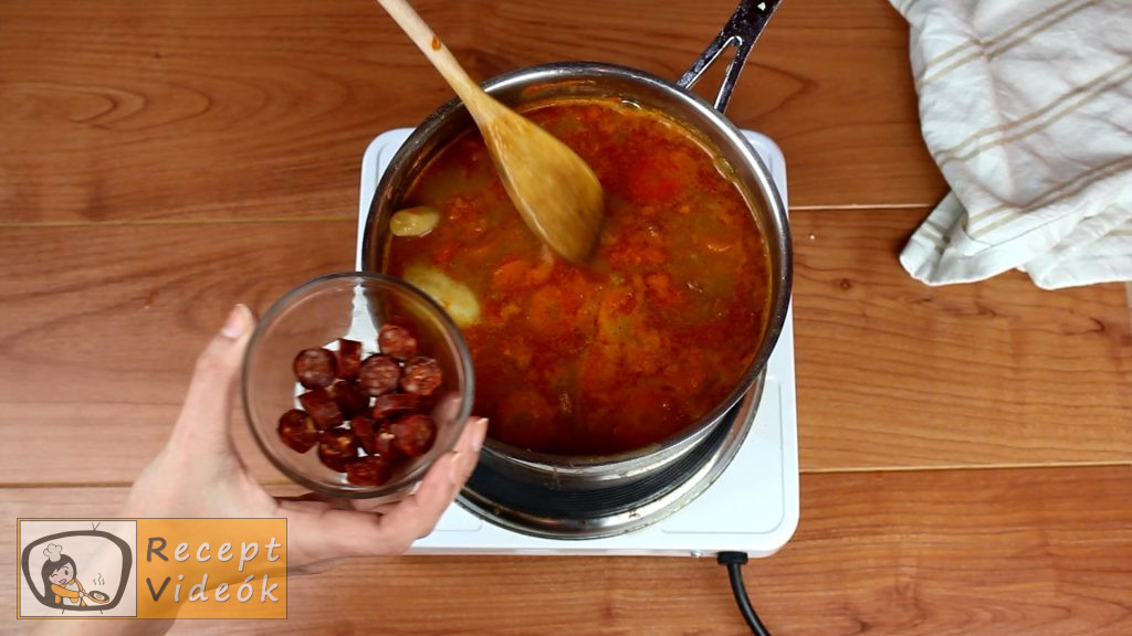 Lencseleves recept, lencseleves elkészítése 4. lépés