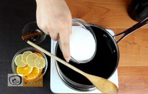 Forralt bor recept, forralt bor elkészítése 2. lépés