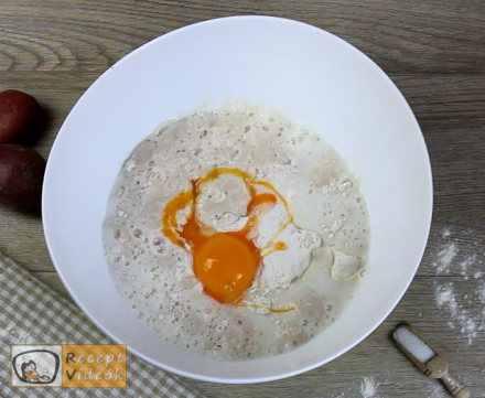 Burgonyafánk recept, burgonyafánk elkészítése 2. lépés