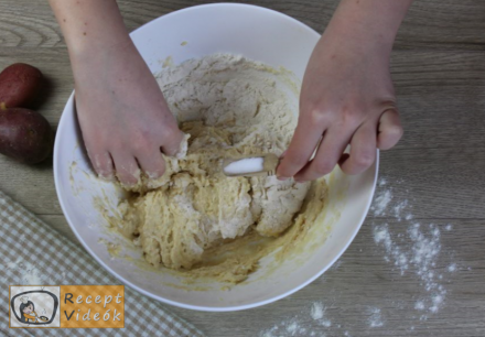 Burgonyafánk recept, burgonyafánk elkészítése 3. lépés